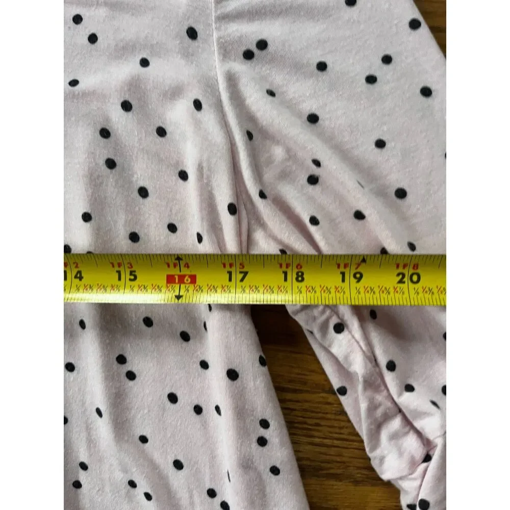 Kate Spade New York Pink Polka Dot Top and Pants Pajama Set  Women's Size Medium
